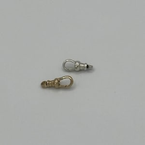Swivel Dog Clip - 14K Solid Gold / 925 Sterling Silver - Mini Size 13mm