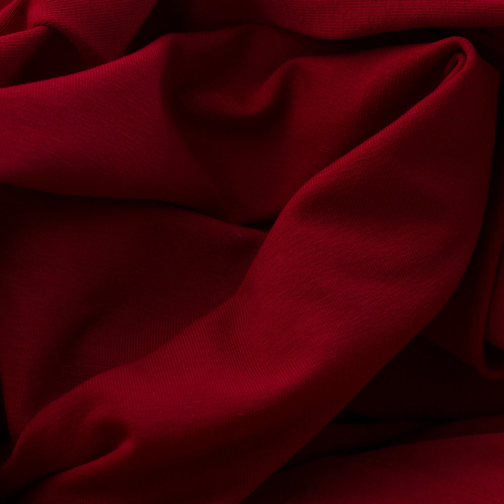 Jersey uni burgundy by Swafing