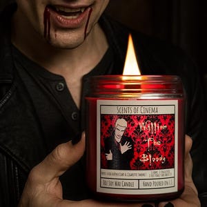 William the Bloody Soy Candle | Leather, Smoke & Vetiver, Buffy Inspired