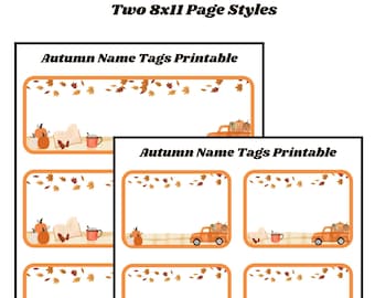 Zoo Animals Children's Name Tag [instant Download] 8x11 Nametag ...