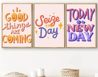 Girls & Boys Motivational Wall Art Set of 10 Designs - [Instant Download 8x11 JPG] - Office School Desk Decorations Decor Encourage Students