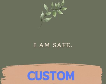 Custom Affirmation Cards I Printable PDF JPG