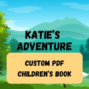 Libro infantil personalizado I Descarga instantánea I Nombre I Aventura en el bosque