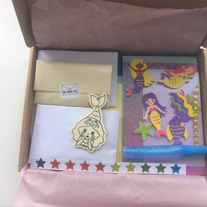 Kit d’artisanat de sirène dans une boîte