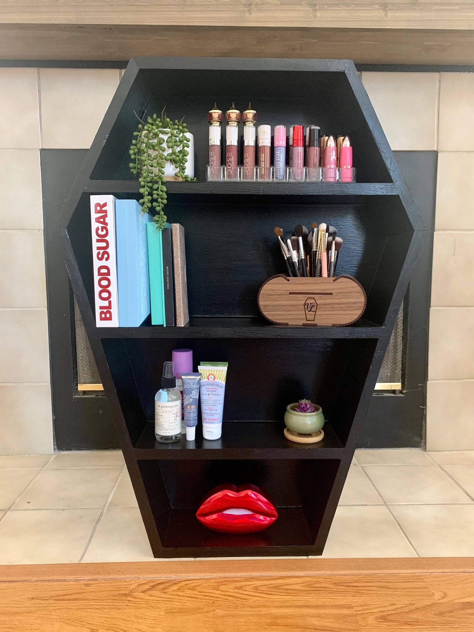 VL Vanity XL Coffin Shelf Makeup Storage Makeup organizer Etsy