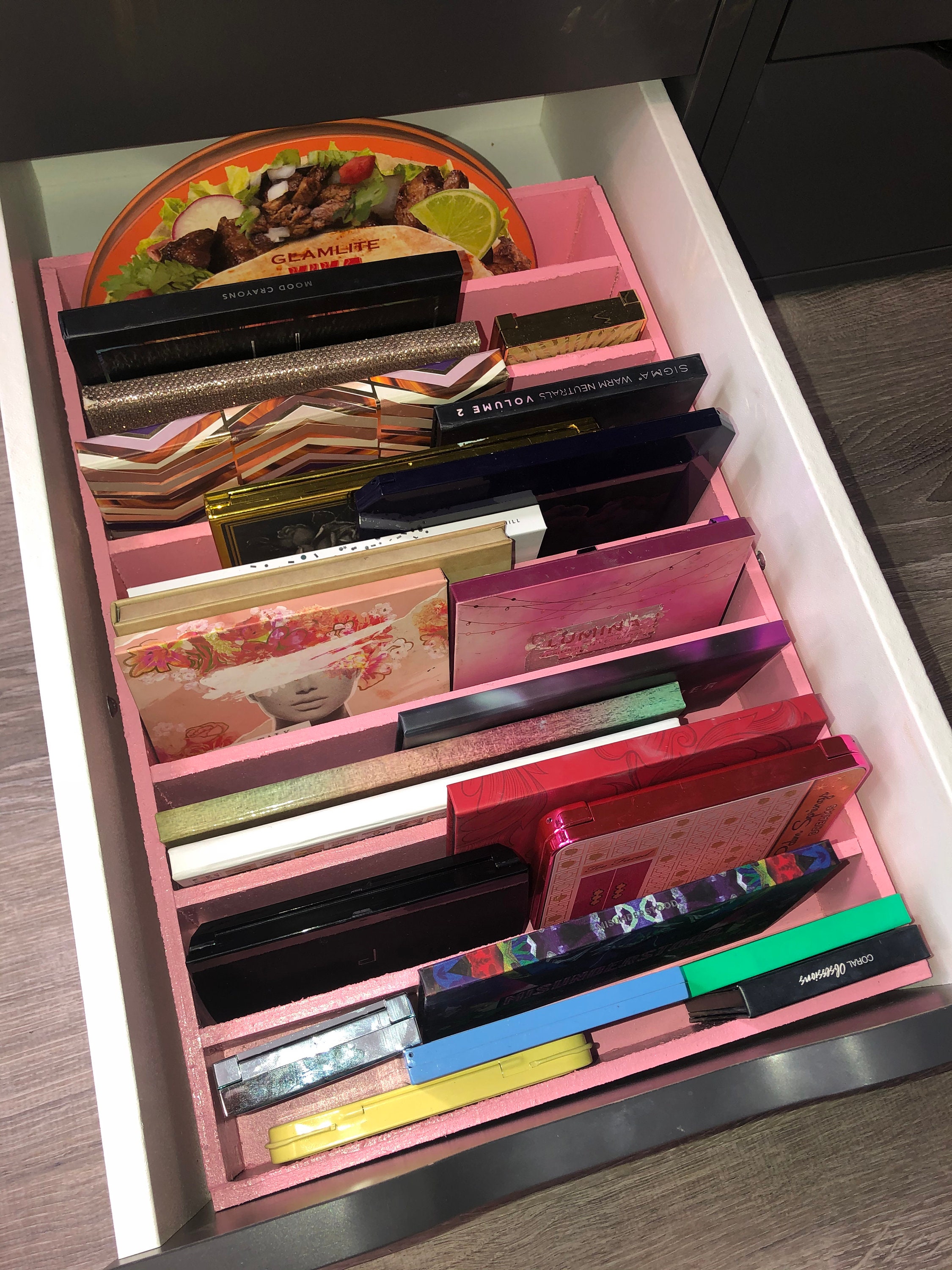 VL Vanity Palette Drawer Organizer Makeup Drawer Organizer Etsy