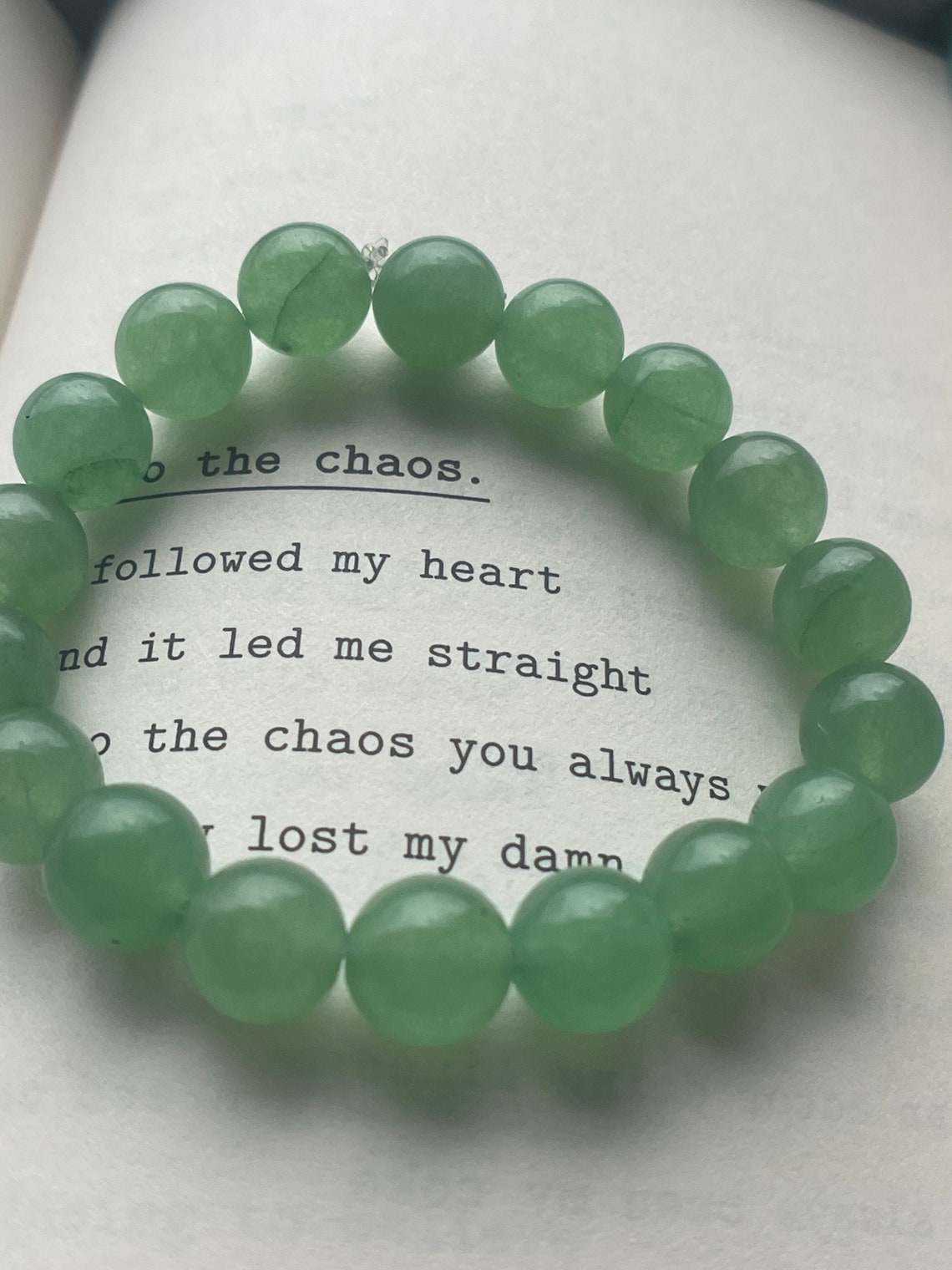 Emerald/jade beaded collection emerald bracelet jade | Etsy