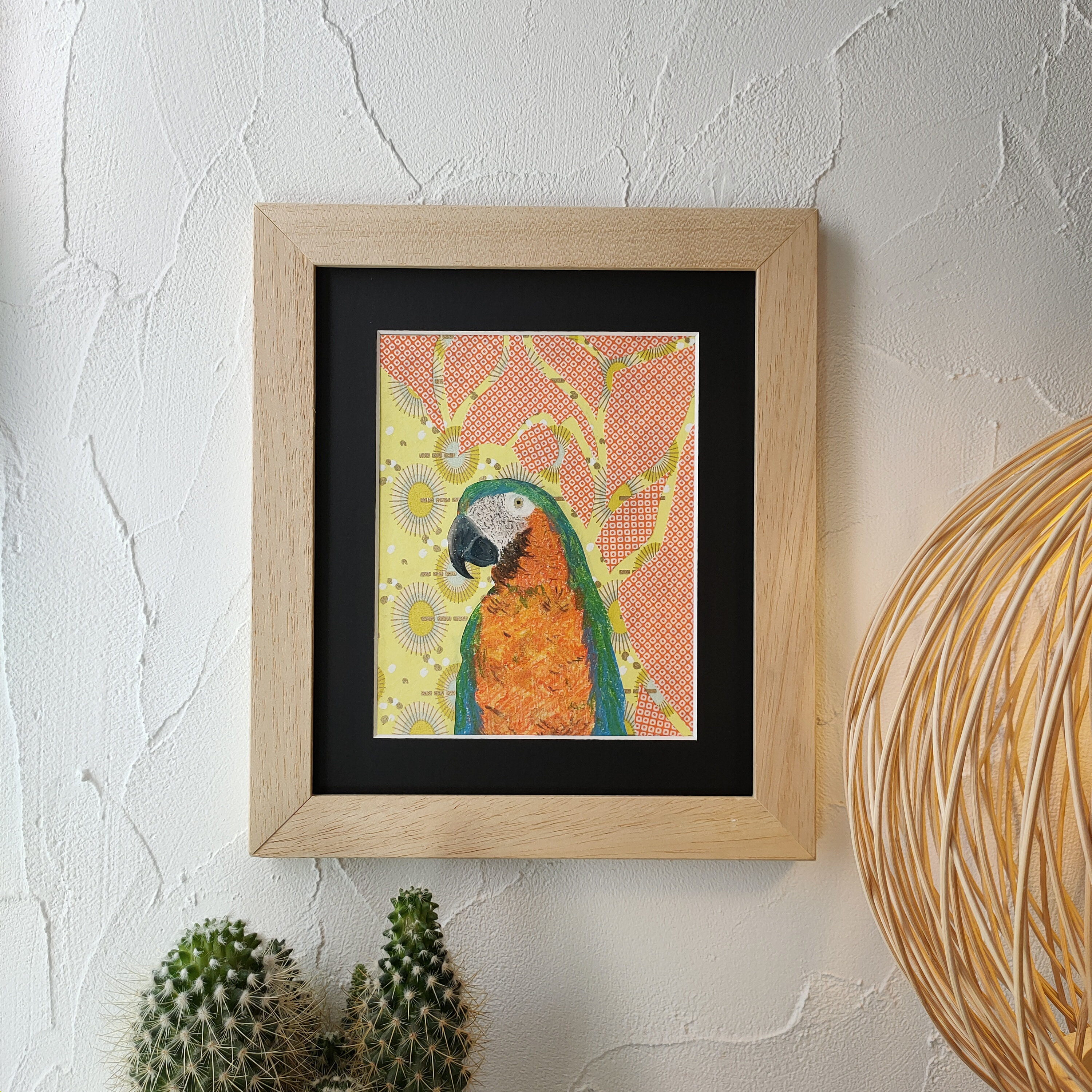 Tableau Perroquet citron