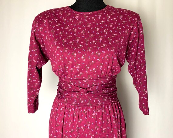 Fantastic 80's Floral Cotton Jersey Jumpsuit Byer