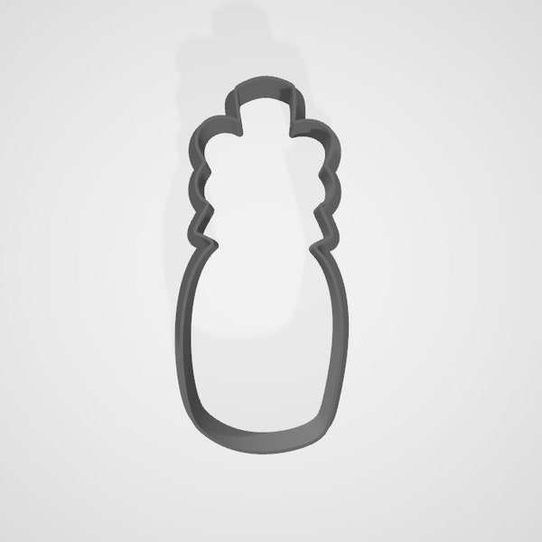 Champagne Bottle With Bow Stl Cookie Cutter Etsy