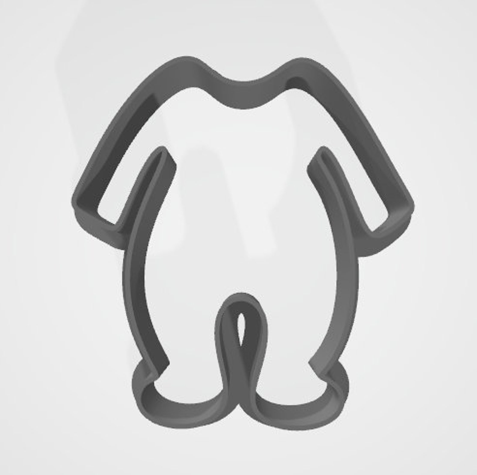 Long Sleeve Onesie Set Cookie Cutter STL Etsy