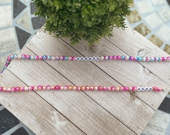 Kids Mask Lanyard, Girls Mask Lanyard, Children’s Mask Lanyard, Custom Mask Lanyard, Personalized Lanyard, Beaded Mask Lanyard