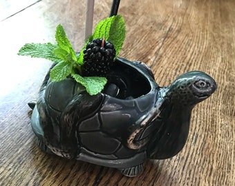 Black Turtle Tiki Mug