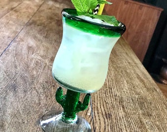 Mexican Cactus Cocktail Glass