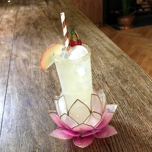 Pretty in Pink: Lotus Flower Cocktail Glass for Stylish Sipping