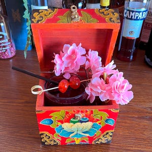 桜のカクテルボックス – 手作りの和風ドリンクプレゼンテーション | バーウェアギフト