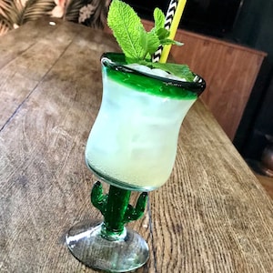 Mexican Cactus Cocktail Glass
