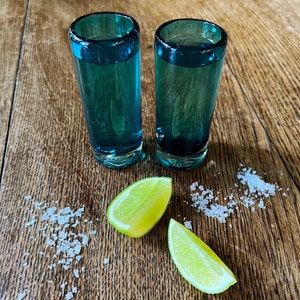 Mexicaanse borrelglazenset, turkoois
