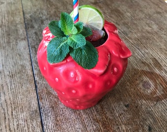 Strawberry Ceramic Cocktail Mug