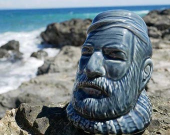 Hemingway Tiki Mug | Gift for Literary Lovers & Cocktail Fans | Tropical Barware