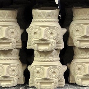 Aztec god ceramic tiki mug image 5