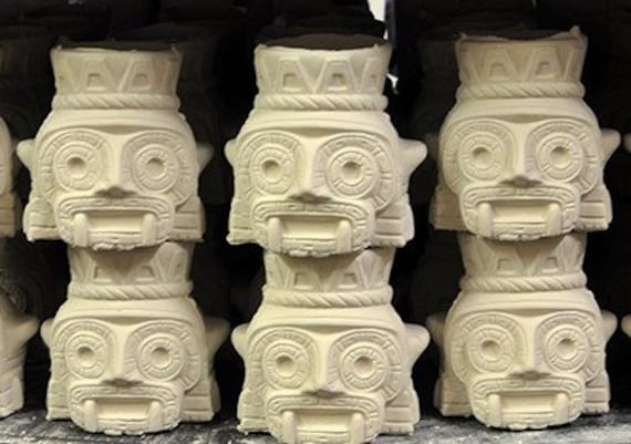 Aztec God Ceramic Tiki Mug - Etsy Aztec God Ceramic Tiki Mug - Etsy