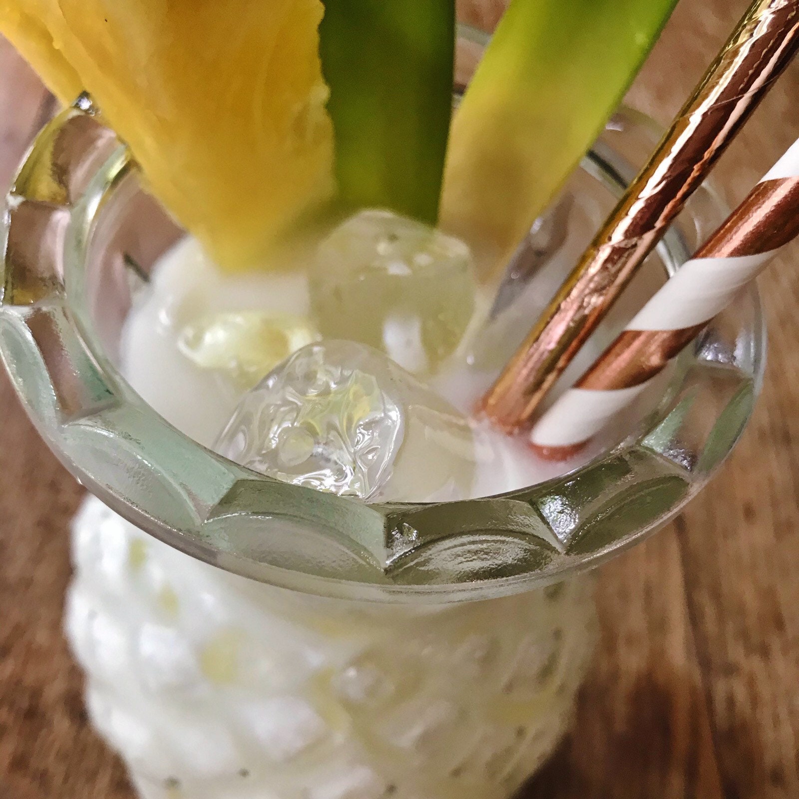 Pineapple Cocktail Glass Etsy