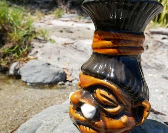 Shrunken Head Tiki Mug - Handmade Ceramic Mug - Etsy