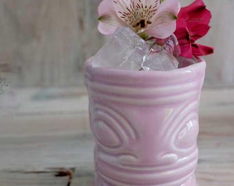 Marqui Marq Tiki-Tasse - Rosa | Polynesische Keramik Cocktailbecher