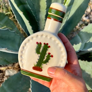Round Cactus Tequila Bottle