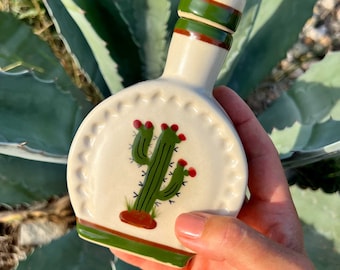 Round Cactus Tequila Bottle