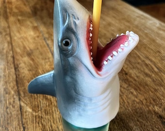 Shark Head Tiki Cocktail Glass – Fun Gift for Cocktail Lovers