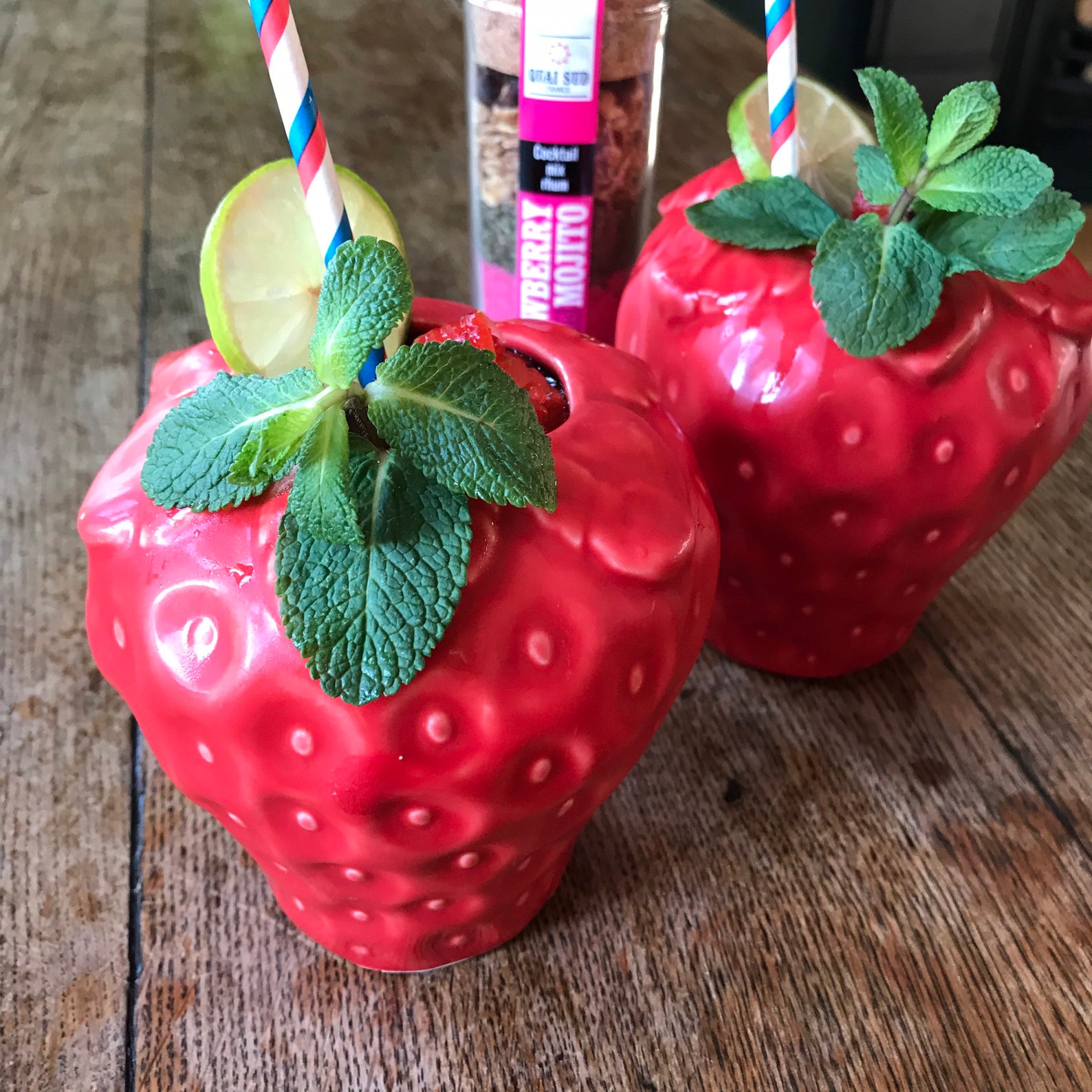 strawberry travel mug