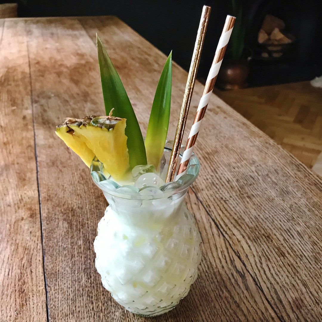 Pineapple Cocktail Glass Etsy