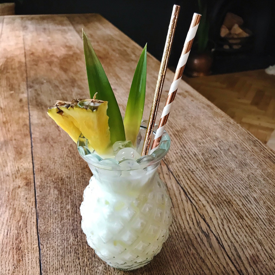 Pina Colada Cocktail Glass Etsy