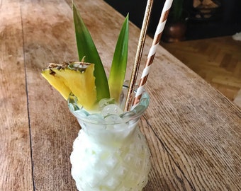 Pineapple cocktail glass