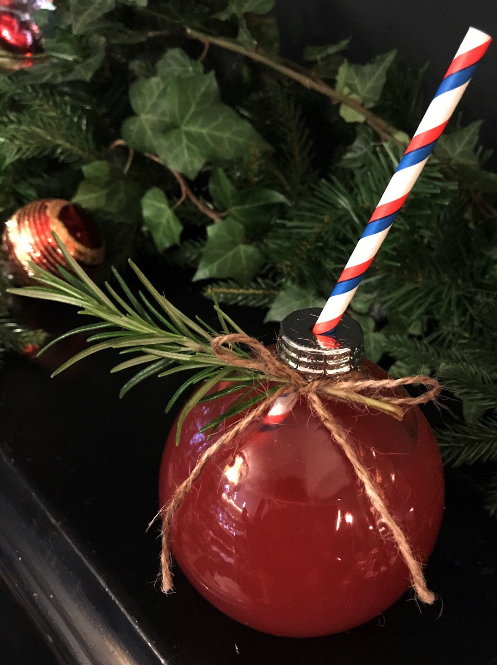 Christmas Bauble Cocktail Glass Gift Set Etsy