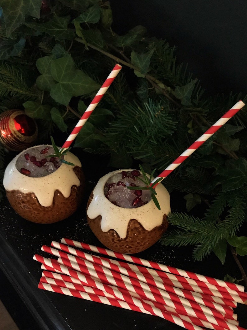 Christmas Pudding Cocktail Mug Gift Set - Etsy UK