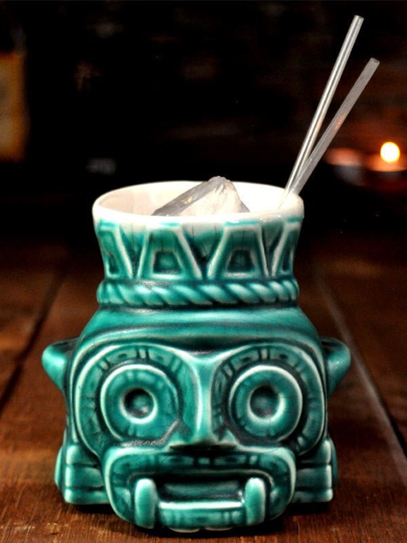 Aztec god ceramic tiki mug image 1