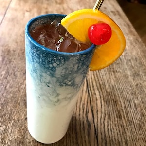 Bubble Cocktail Cup, Blue