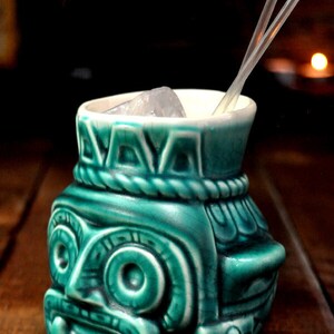 Aztec god ceramic tiki mug image 2