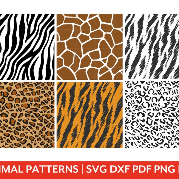 Animal print, tiger stripes pattern, tiger, cheetah, giraffe, zebra, Instant download, Cricut, Silhouette, Cut file, svg, dxf, png, pdf, eps