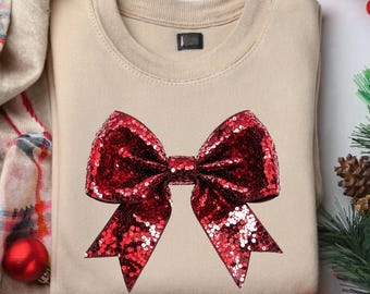 Coquette Sequins Christmas png, Coquette Bow png, Christmas Girly png, Glitter Bow png, Holiday png Merry xmas Retro Christmas png Disco