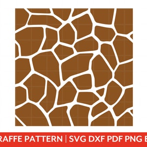 Impression girafe, motif rayures girafe, imprimé animal, téléchargement instantané, Cricut, Silhouette, fichier coupé, svg, dxf, png, pdf, eps