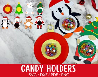 Christmas Candy Dome SVG Bundle, Candy Ornaments SVG, Chocolate Holder Svg, Candy Dome Svg , Candy Ornaments Svg, Christmas Candy Holder