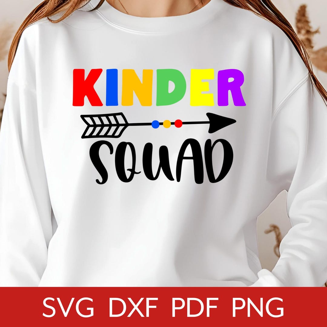 Kinder Squad SVG, Kindergarten Crew SVG, Back to School Classroom Decor ...