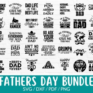 Fathers Day Svg Bundle, Dad Quotes Clipart, Dad Jokes Shirt Png, Best Dad Sayings Vector, Dad Puns Cut File designs for Cricut & Silhouette