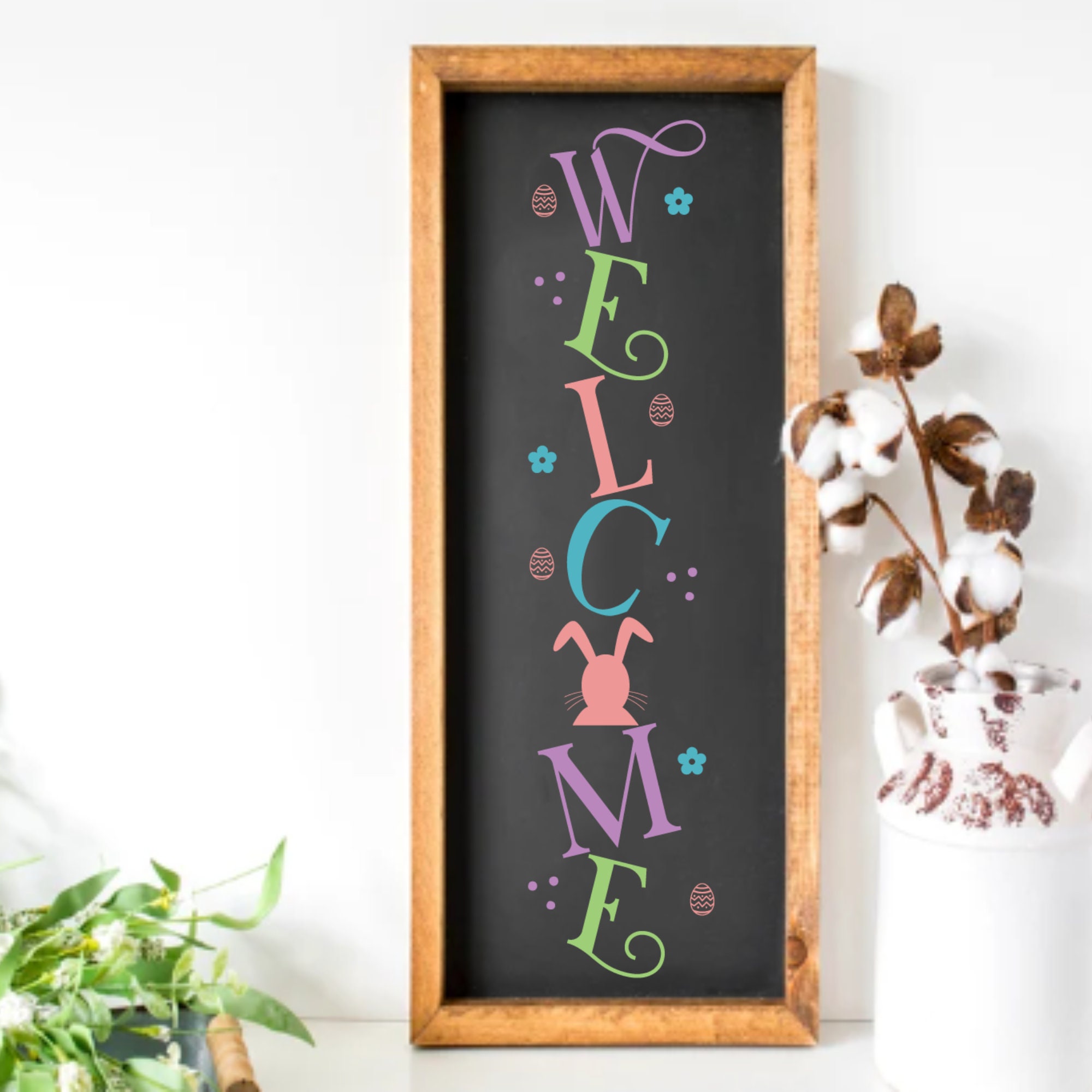 Easter Porch Signs Svg Bundle, Spring Home Sign Svg, Easter Bunny Svg ...