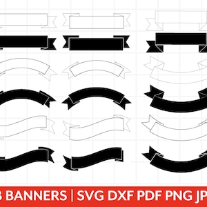 banner vector black and white