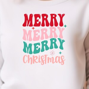 Merry and Bright Png, Merry and Bright Sublimation Png, Retro Pink Christmas Png, Retro Christmas Sublimation, Girly Xmas, Holiday Clipart